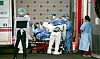 Medical workers wearing protective gear move a coronavirus patient from an ambulance at Seoul Medical Center in Jungnang District, eastern Seoul, on Tuesday. [YONHAP]
