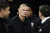 Manchester City's Erling Haaland looks at the field before the Premier League match between Manchester City and Sheffield United at the Etihad stadium in Manchester, England on Dec. 30, 2023. [AP/YONHAP]
