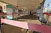 A Covid-19 testing center in Seoul Station is seen empty on Thursday afternoon. [YONHAP]