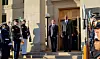 Defense Minister Lee Jong-sup, left, and his U.S. counterpart, Lloyd Austin, attend an honor cordon ceremony prior to their talks at the Pentagon near Washington, D.C. on Nov. 3. [YONHAP]
