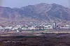 A view of the Kaesong Industrial Complex and the western section of the inter-Korean demilitarized zone (DMZ) as seen from Paju, Gyeonggi, on Feb. 18. [YONHAP]