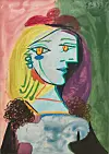 ″Femme au beret rouge a pompon″(1937) by Pablo Picasso will be shown at the booth of Acquavella Galleries as part of Frieze Masters section. [ESTATE OF PABLO PICASSO]