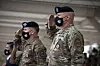 Gen. Paul LaCamera salutes the U.S. flag during his swearing-in ceremony as United States Forces Korea (USFK) commander at Camp Humphreys in Pyeongtaek, Gyeonggi on July 2. [YONHAP]