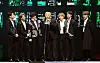 BTS gives a speech after winning eight awards at the 2019 Melon Music Awards. [KAKAO]