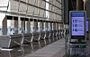Travel agencies' booths are empty at Incheon International Airport on Sunday. [YONHAP]