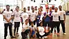 Hyundai Capital Canada employees pose for a photo after participated in the ’CN Tower Climb“ event.