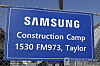 The construction site for Samsung Electronics Co.'s semiconductor plant in Taylor, Texas. [YONHAP]