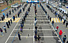 People line up for Covid-19 tests at a testing site in Danwon District in Ansan, Gyeonggi, amid backlash over the local government's administrative order for all foreign workers in the province to get tested. [NEWS1]