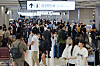 Passengers flock to Gimpo International Airport in Gangseo District, western Seoul, on Wednesday, a day before the six-day Chuseok holiday begins. [YONHAP]