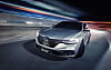 Renault Samsung Motors' facelifted SM6 midsize sedan on the circuit of Inje Speedium in Gangwon Province. [RENAULT SAMSUNG MOTORS]