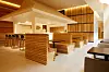 Myun Yeok Gong Bang Black's cafeteria. They sell drinks and healthy detox foods for its visitors to enjoy. [MYUN YEOK GONG BANG BLACK]