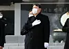 Prosecutor General Yoon Seok-youl salutes the national flag during his visit to the National Cemetery in Seoul on Jan. 4. [NEWS1]