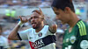 Paris Saint-Germain's Neymar celebrates scoring a goal during a preseason game against Jeonbuk Hyundai Motors at Busan Asiad Stadium in Busan on Thursday. [ONE FOOTBALL]