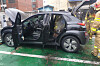 A Kona Electric caught fire while charging on Jan. 23 in Daegu. [YONHAP]