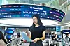 A screen in Hana Bank's trading room in central Seoul shows the Kospi opening on Friday. [YONHAP]
