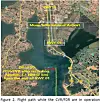 Fight path image from a preliminary report on the Jeju Air crash on Dec. 29. [AVIATION AND RAILWAY ACCIDENT INVESTIGATION BOARD]