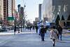 Commuters walk to work in Yeouido where many financial companies are located. [SHUTTERSTOCK]
