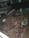 Products sold at the Emart branch in Nam District, Pohang, are submerged due to the typhoon. [SCREEN CAPTURE]