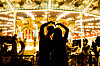 A couple poses in front of Everland's Royal Jubilee Carousel in Yongin, Gyeonggi. [EVERLAND]