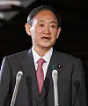 New Japanese Prime Minister Yoshihide Suga speaks to the media in Tokyo on Thursday. [AFP/YONHAP]