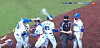 The Samsung Lion's Mike Montgomery throws a rosin bag at the umpire during a game against the KT Wiz in Daegu on Friday. [JOONGANG SUNDAY]