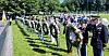 Korean War veterans and representatives of Korean and American veterans groups hold a memorial ceremony for fallen soldiers of the Korean War at the Korean War Memorial Park in Washington D.C. to commemorate the 72nd anniversary of the outbreak of the Korean War on Saturday. [YONHAP]