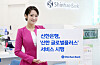 A promotional sign for Shinhan Bank's Shinhan Global+ service [SHINHAN BANK]