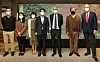 Italian Ambassador to Korea Federico Failla, third from right; Ahn Cheol-soo, head of People's Party, fourth from left; Frank Rijsberman, director-general of Global Green Growth Institute, far right; and Park Ji-won, a youth representative on climate change action in Korea, second from left, at a documentary screening and forum hosted by the embassy and GGGI at High Street Italia on Thursday. [PARK SANG-MOON]