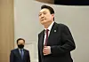 President Yoon Suk-yeol is seen at the Presidential Office in Yongsan on Nov. 25. [YONHAP]