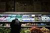 A person shops at an Asian grocery store in Rowland Heights, California on April 3. [AP/YONHAP]