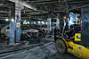 Cars left burnt in an underground parking lot in Incheon. A total of 140 cars were damaged in a fire caused by a Mercedes-Benz EV explosion on Thursday, and of them, 40 were completely burned. [NEWS1]