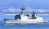 The Navy's Munmu the Great destroyer, where six crewmembers tested positive on Thursday while the ship was on a peacekeeping and anti-piracy mission in the Gulf of Aden, eastern Africa. [YONHAP]