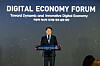 Bang Ki-sun, the first vice minister of economy and finance, speaks during Digital Economy Forum 2022 held at COEX, southern Seoul, Thursday. [KOREA STARTUP FORUM]