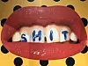 One of Toiletpaper's most famous designs, red lips with ″shit″ written on its teeth, is portrayed on many different items as well. [SHIN MIN-HEE]