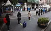 Visitors line outside a Covid-19 testing center in Dongjak District, southern Seoul, Monday as daily coronavirus cases exceeded 600 for two days in a row. [YONHAP]