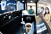A robot barista used in a branch of B;eat coffee holds a cup of coffee in Bundang, Gyeonggi last Wednesday. [NEWS1]
