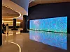 The renovated lobby of Leeum has a 11.3-meter (37-foot)-wide, 50-million-pixel media wall. It now shows American artist Jennifer Steinkamp's colorful media art piece. [MOON SO-YOUNG]