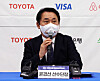 Yoon Kyung-sun, head of the Korean Paralympic delegation, speaks at the Beijing Winter Paralympic press conference held at Seoul Citzens' Hall in central Seoul on Monday. [YONHAP]