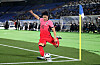 Lee Kang-in shoots during a friendly against Japan in March 25, 2021 at Nissan Stadium in Yokahama, Japan. [YONHAP]