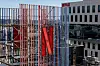 A drone view shows Netflix logos on buildings in the Hollywood neighborhood in Los Angeles, California, on Jan. 20. [REUTERS/YONHAP]
