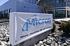 A sign marks the entrance of the Micron Technology automotive chip manufacturing plant on Feb. 11, 2022, in Manassas, Virginia. [AP]