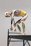A close-up view of ″Sculptors″ by Xooang Choi [HAKGOJAE GALLERY]