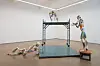 ″Sculptors″ by artist Xooang Choi now on view at Hakgojae Gallery in central Seoul as part of the artist's solo show ″Unfold.″ [HAKGOJAE GALLERY]