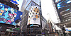 A video featuring Korean bakery chain Paris Baguette's Christmas cake is shown on a large digital billboard at Times Square in New York. [SPC]