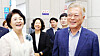 Former President Moon Jae-in, right, and his wife Kim Jung-sook attend pianist Lim Yun-chan's recital at Gwangju Arts Center on June 19. [YONHAP]