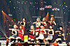Members of girl group Loona perform at the Crypto.com Arena in Los Angeles on Aug. 23, 2022. [YONHAP]