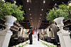 Employees disinfect a wedding hall in Suwon, Gyeonggi, on Aug. 19. Korea's number of marriages sharply declined in July due to the prolonged Covid-19 pandemic. [NEWS1]