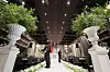 Employees disinfect a wedding hall in Suwon, Gyeonggi, on Aug. 19. Korea's number of marriages sharply declined in July due to the prolonged Covid-19 pandemic. [NEWS1]