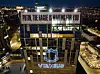 The city hall of Vilnius ablaze with the letters, ″Putin, the Hague is waiting for you.″ [OFFICE OF THE MAYOR OF VILNIUS]