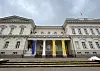 The presidential palace in Vilnius on Feb. 6. [ESTHER CHUNG]